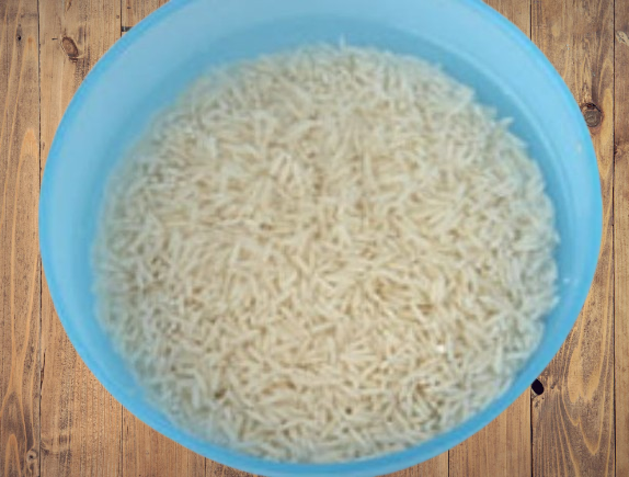 rice under water